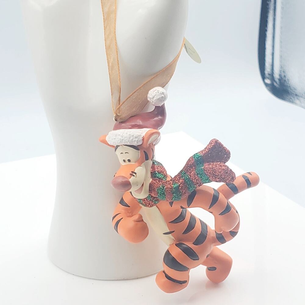 Danbury mint Tigger ornament glitter scarf Winnie the Pooh Xmas tree